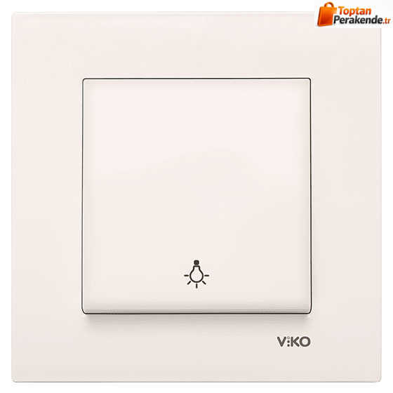 Viko Karre/Meridian Krem Light Mekanizma (Çerçeve Hariç) 90967203